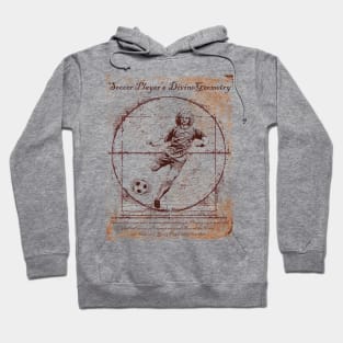 Cool Tees Da Vinci Soccer Player Hoodie